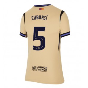 Lacne Ženy Futbalové dres Barcelona Pau Cubarsi #5 2025-26 Krátky Rukáv - Preč
